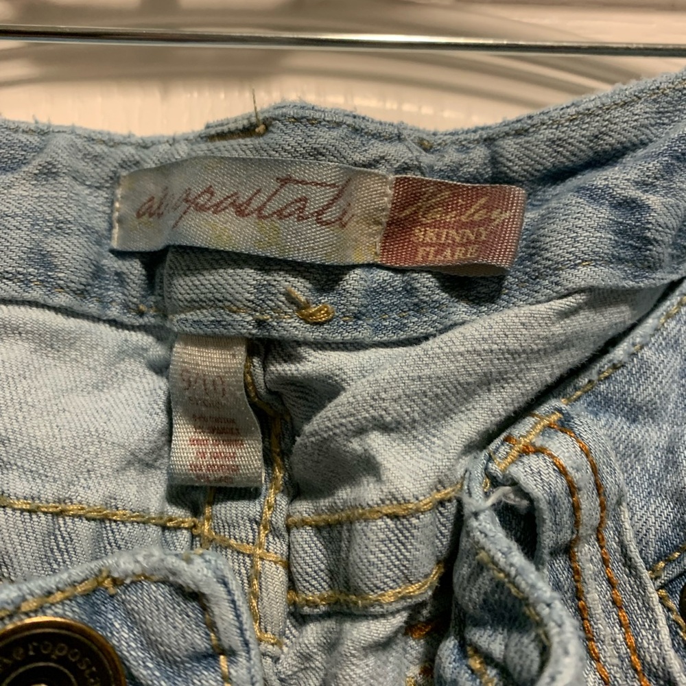 Aeropostale Early 2000s Hailey Skinny Flare Jeans Size 9/10 Short - Picture 3 of 4